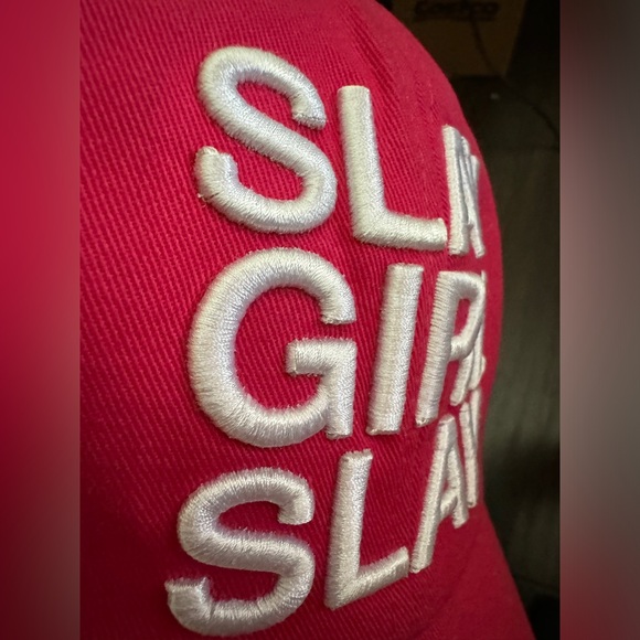 🩷 NWT! Unisex Embroidered Slay Girl Slay Pink Hat - Picture 8 of 11